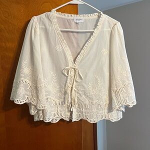 Annie Cream Embroidered Blouse